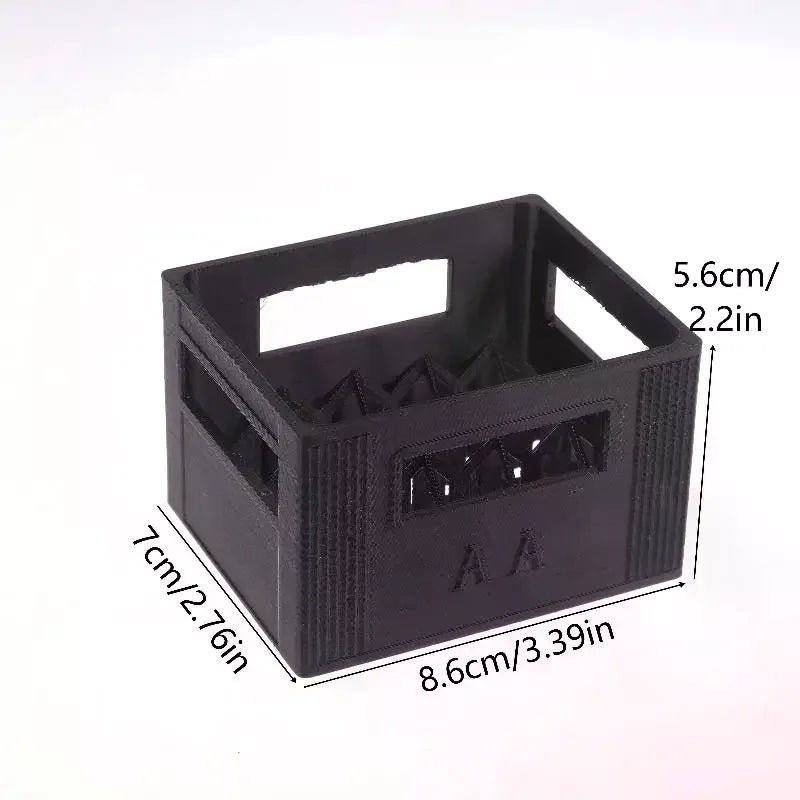 3D Printed Beer Crate Battery Storage Case No 5 Aa 7 Aaa Basket Zpaxo