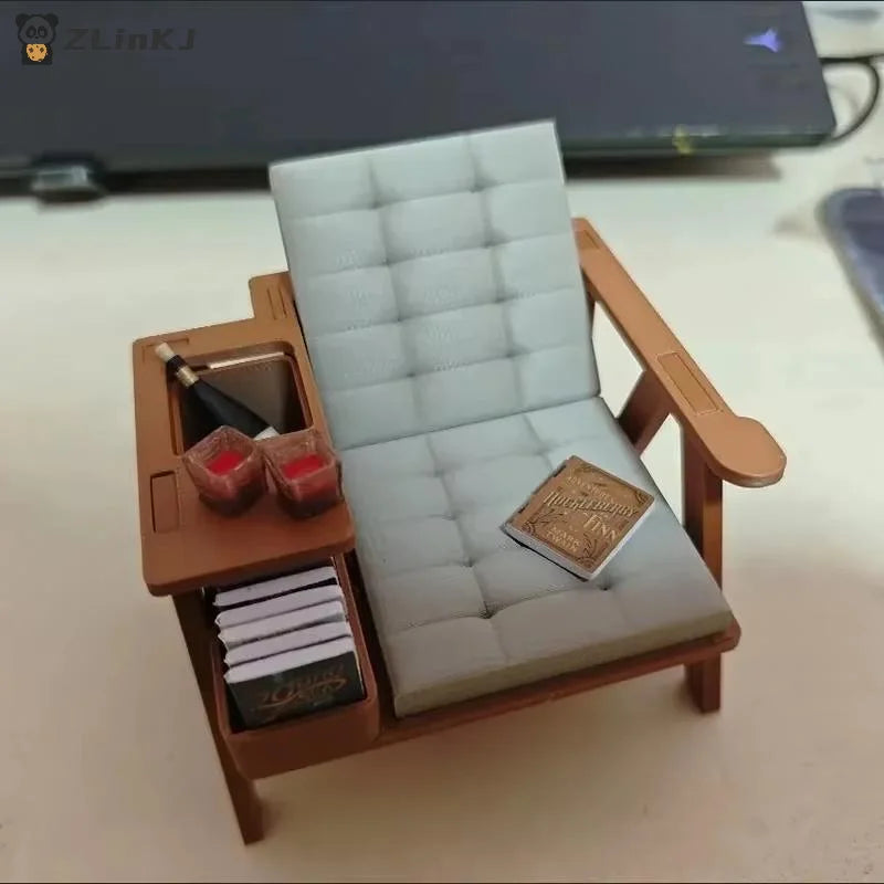 3d Printed Lounge Furniture 1 12 Scale Miniature Reading Chair Model Zpaxo