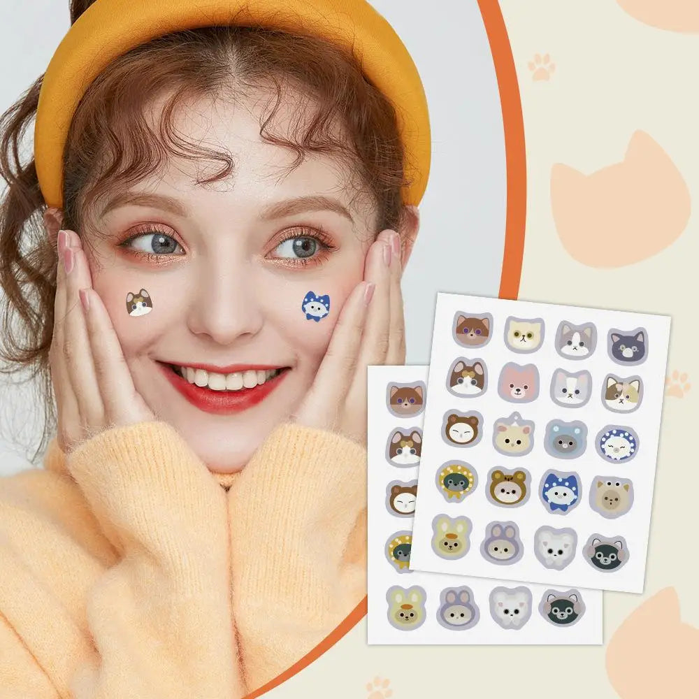 220PCS Cute Hydrocolloid Pimple Patches – Cat Acne Spot Stickers Acne Pimple Patches Zpaxo