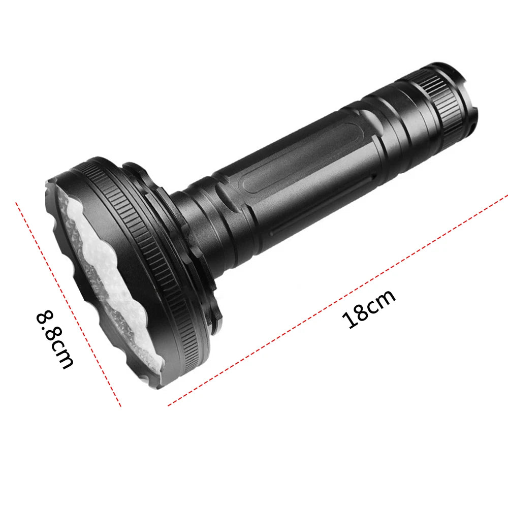 395nm UV Black Light Flashlight – 128 LED Ultraviolet Torch