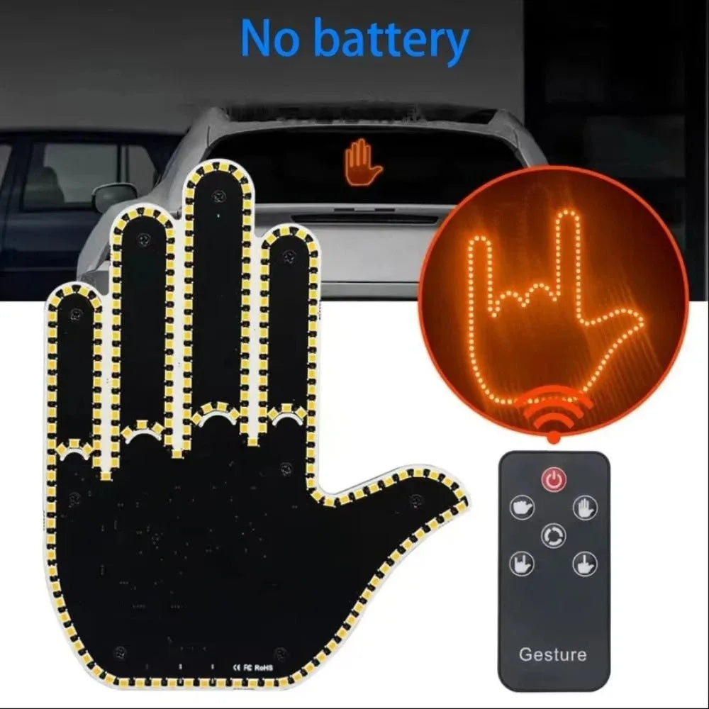 Remote Control Gesture Lights Five Finger Shaped Funny Hand Lamp Zpaxo