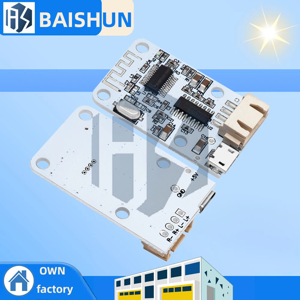3W Dual Channel Bluetooth 4 0 BLE Receiver Module 5V Micro USB Power Zpaxo Default Title