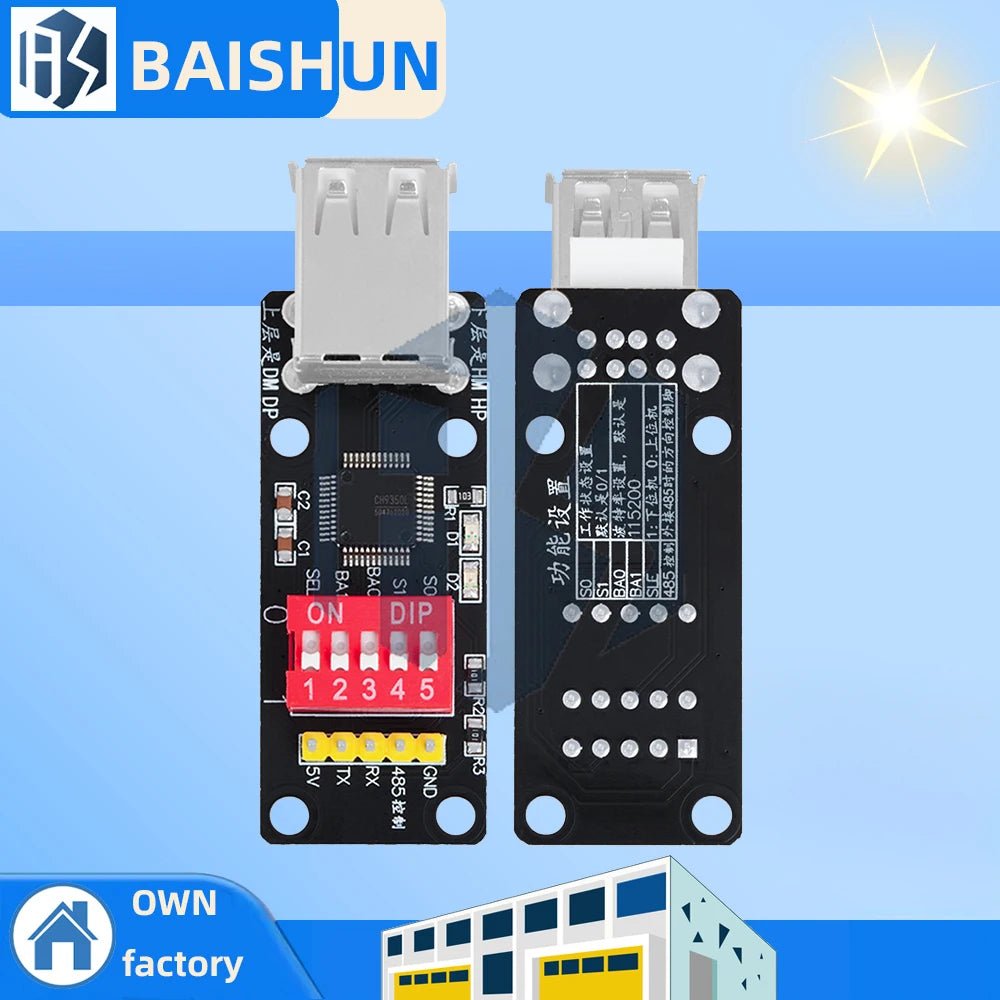 CH9350 HID UART Converter Module USB Keyboard Mouse Barcode Scanner Zpaxo