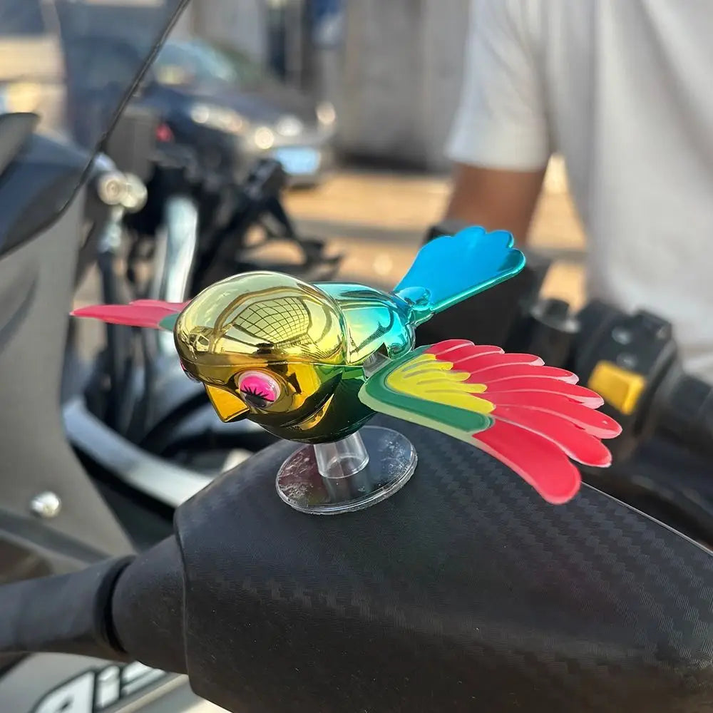 Shaking Wings Design Motorcycle Rearview Mirror Decoration Decorative Accessories Bird Shape Car Sunroof Decoration Zpaxo