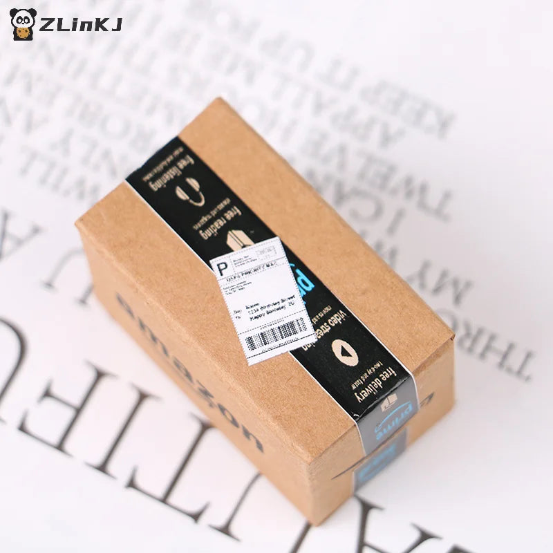 ▶1Pc 1:12 Dollhouse miniture Express box Gift Box Furniture Toys Accessories Zpaxo