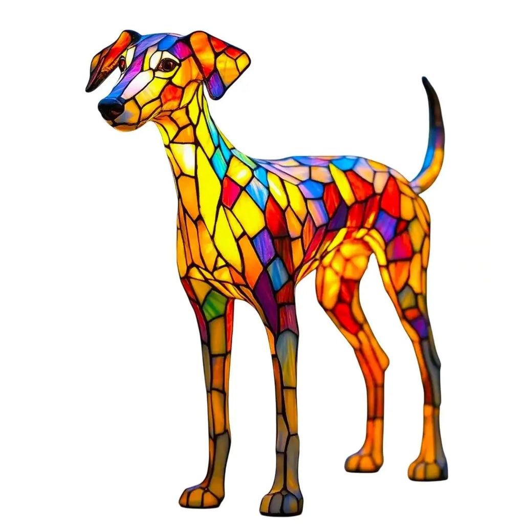 Resin Dog LED Night Light – Pet Tabletop Lamp & Home Decor