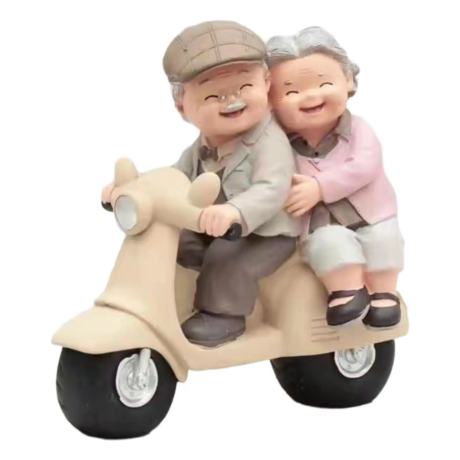 Old Couple Figurine – Resin Elderly Couple Statue Home Decor Resin Couple Figurine Zpaxo