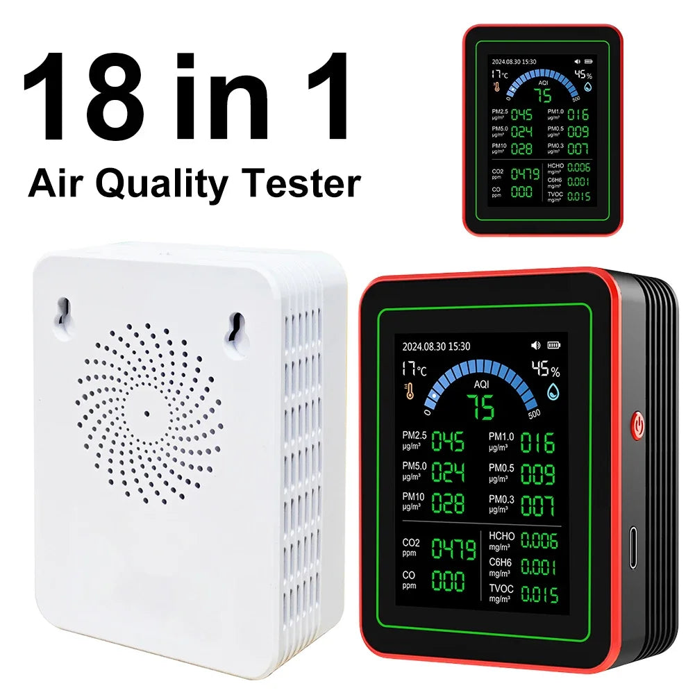 Wifi 1 Air Detector TFT Display Portable AQI CO PM2 5 PM10 PM0 3 TVOC