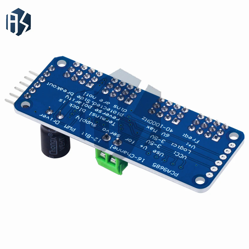 PCA9685 16-Channel 12-bit PWM Servo Driver Board with I2C Interface - Servo Shield Module for Arduino Zpaxo