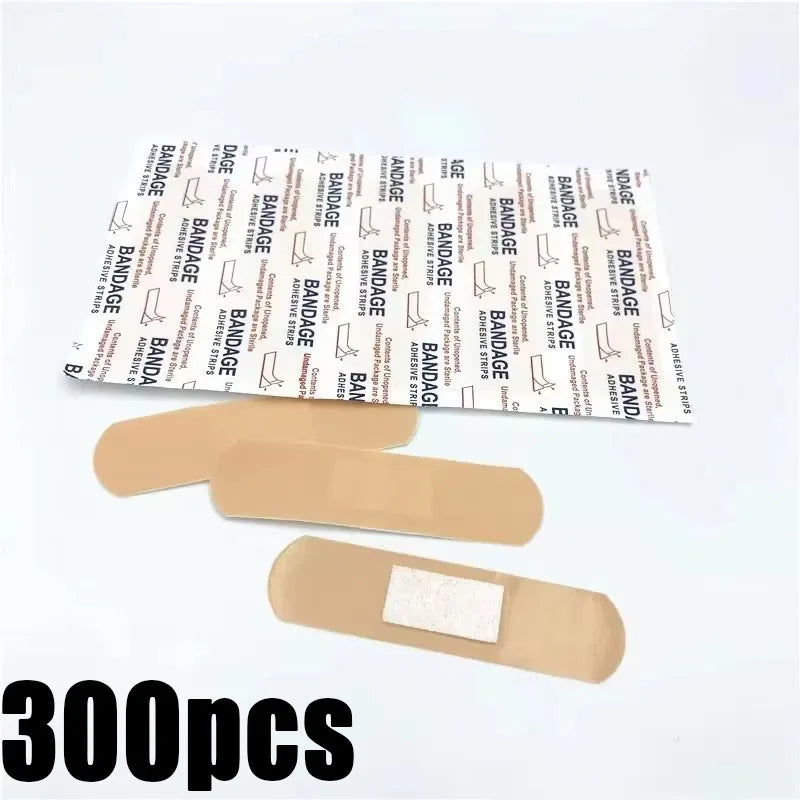 Breathable Waterproof Adhesive Bandages – 100/200/300 Pack
