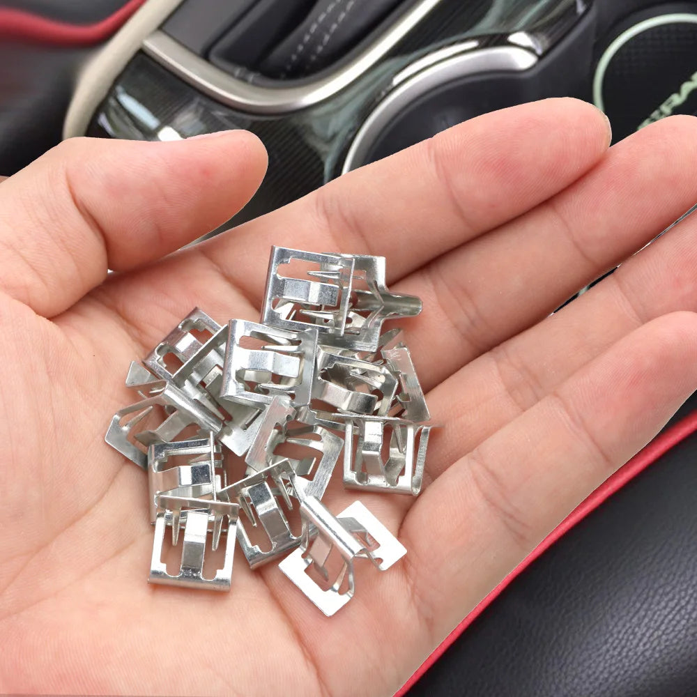 Universal Car Fasteners Interior Trim Plate Fixed Iron Clip Buckle