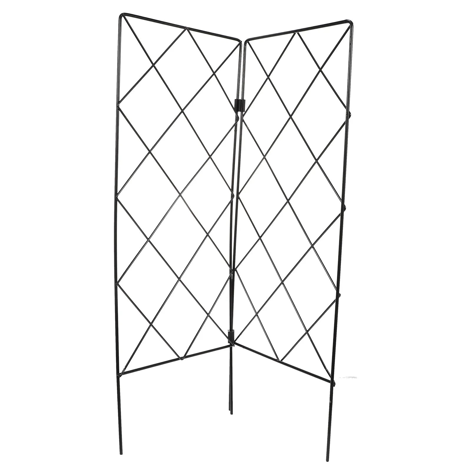 2Pcs Heavy-Duty Iron Garden Trellis for Climbing Plants Vine Support Frame Foldable Plant Climbing Rack Vertical Grow Stand Zpaxo