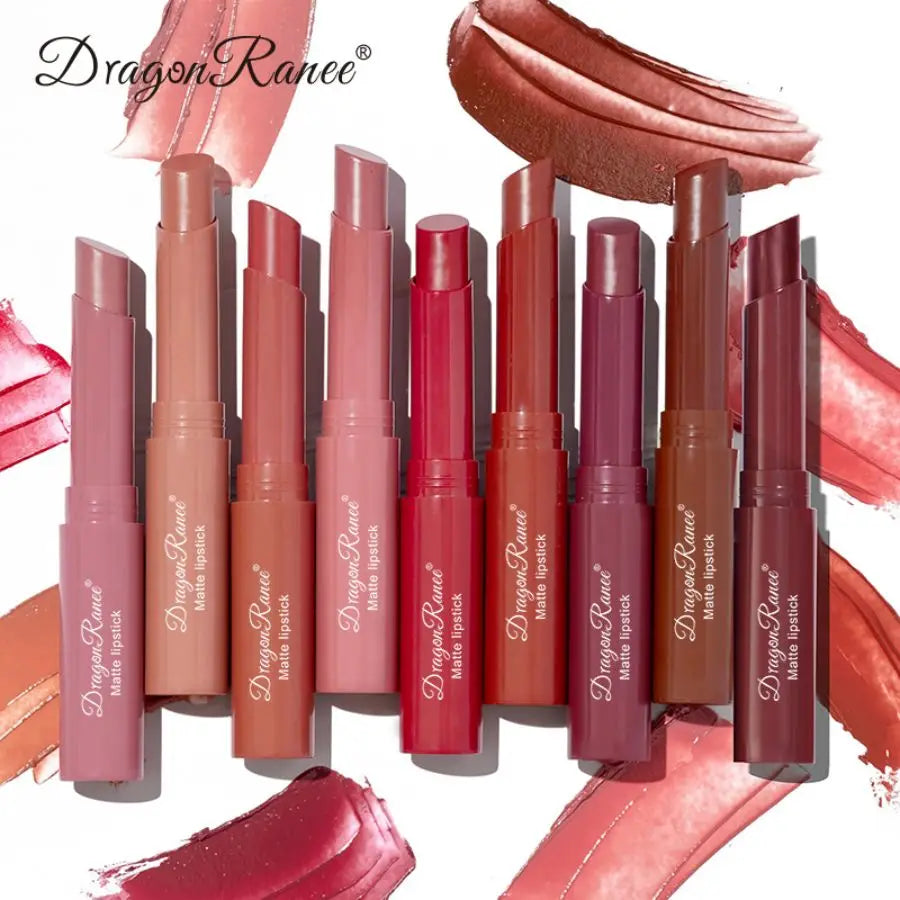 Lipstick Matte Matte Non-Fading Moisturizing European and American Makeup Lipstick Velvet Matte Lipstick Waterproof Not Easy to Fade Matte Lipstick Lipstick Zpaxo