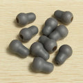Lot Soft Silicone Black Gray Ear Tips Replacement Earplug Earpieces