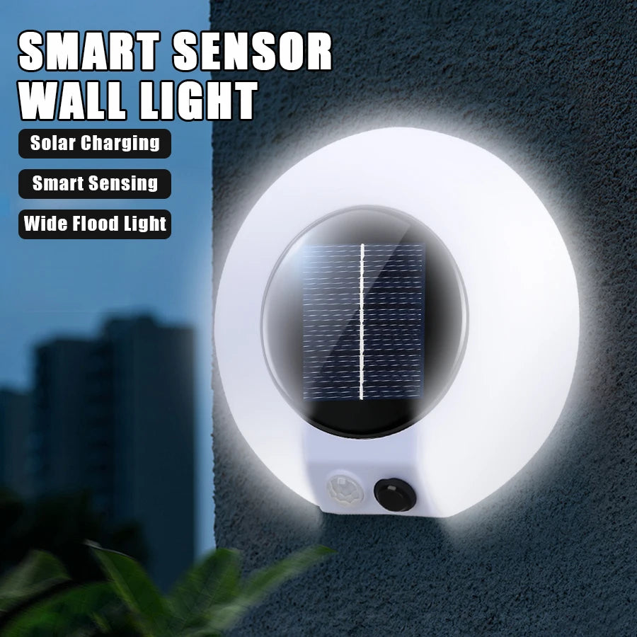 20 LED Solar Motion Sensor Wall Light – IP65 Outdoor Garden