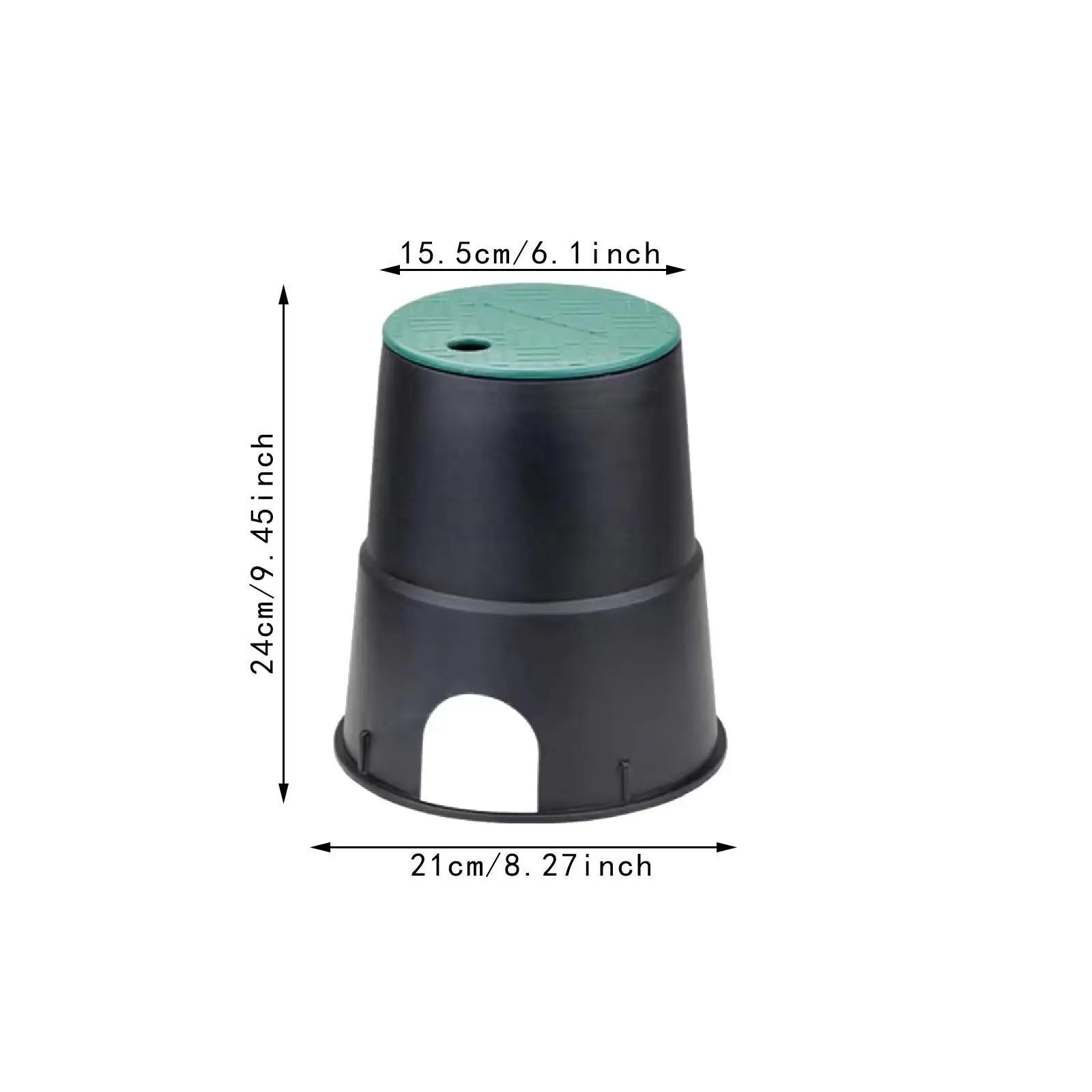 Garden Valve Box Easy Install Underground Sprinkler Cover Sturdy Plastic Case for Grassland Farm Yard Zpaxo