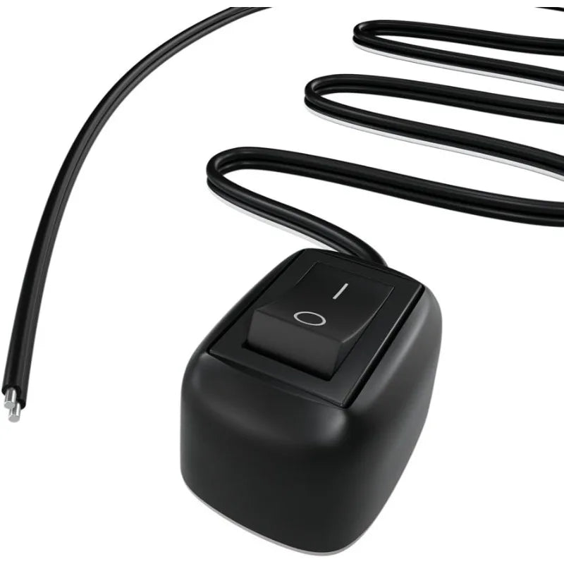 DC 12V Paste-On Mini Toggle Switch – 60cm Cable for Car Lights