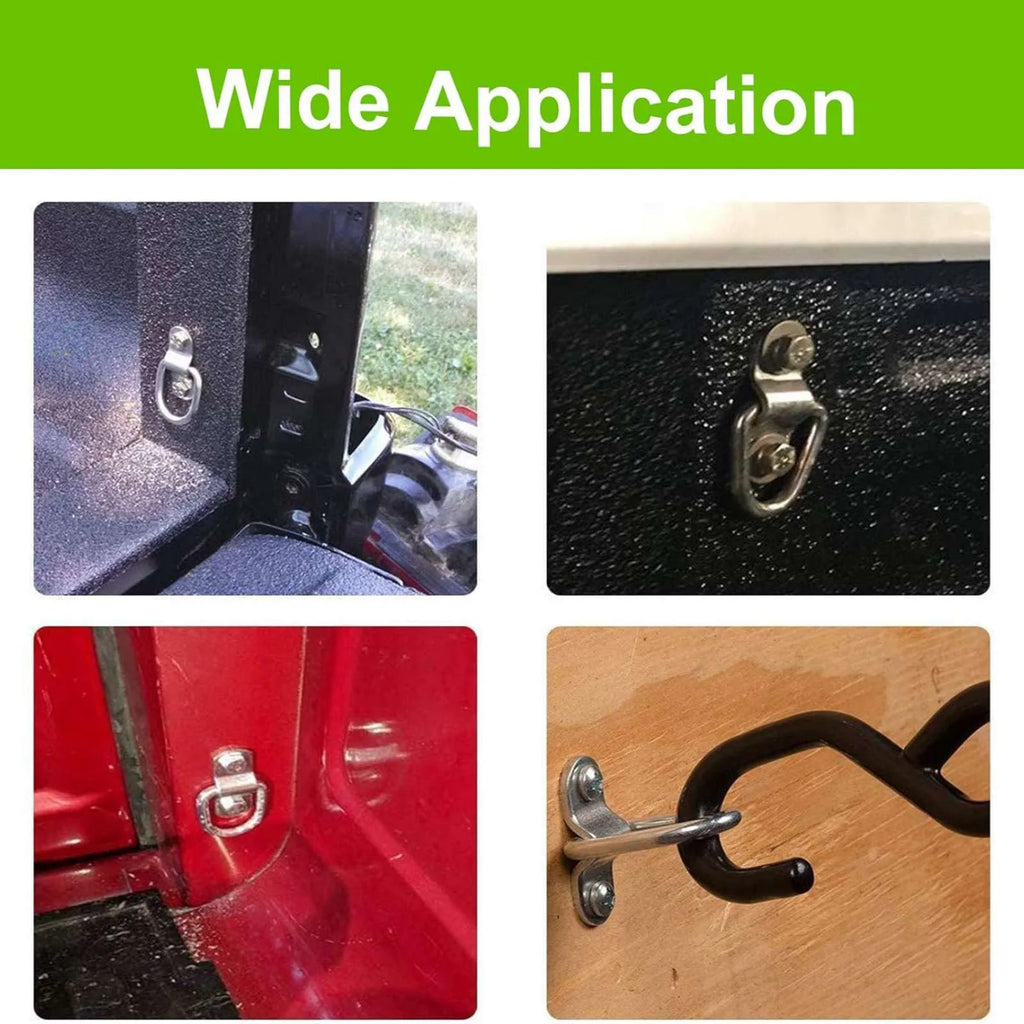 D Rings Tie Down Anchors Ring Pull Hook Stainless Steel Lashing Load