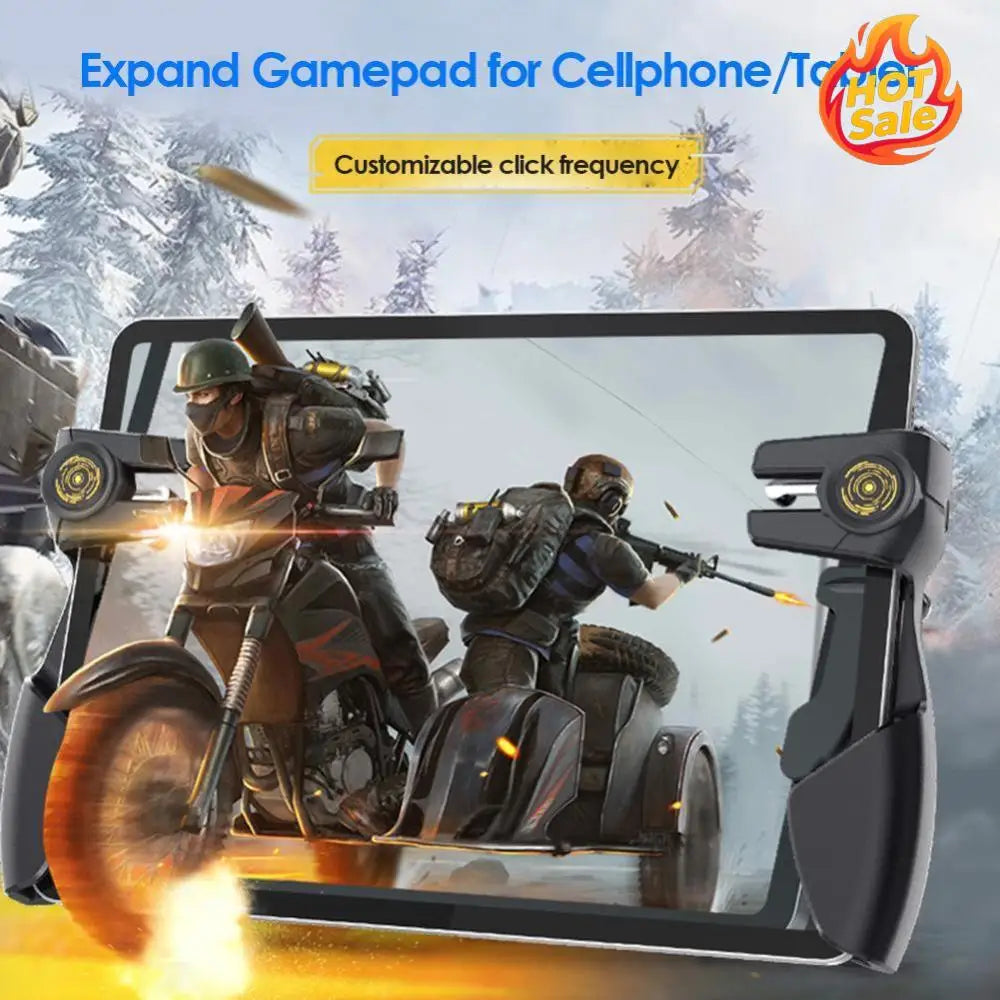 Six Finger Game Controller Gamepad Trigger Handle Button Gamepad Joystick Grip Tablet Accessories for Tablet Phone Mobile Zpaxo