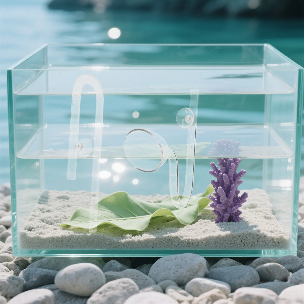 Aquarium Water Changer Glass Cylinder Flow Control Tank Cleaning