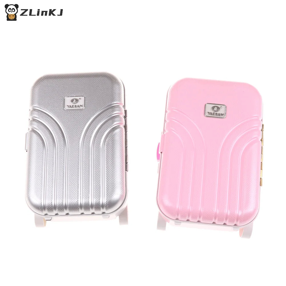 ▶1Pcs Mini Suitcase For 18 Inch American Doll & 1/3 & Newborn Baby Dolls Outdoor Travel Box Toy Accessories Zpaxo
