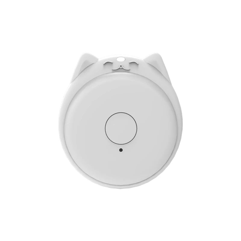 Mini GPS Tracker Locator AntiLost Alarm Wallet Keychain Smart Tag Bluetooth Tracer Keychain Dog Pet Child Bag Tracker Key Finder Zpaxo White-C