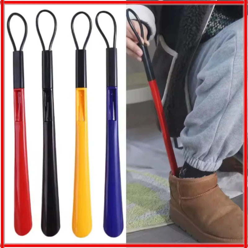 Lazy Shoe Helper Flexible Shoe Horn Long Handle Plastic Shoes Lifter Professional Convenient Shoe Puller Lazy Person Zpaxo