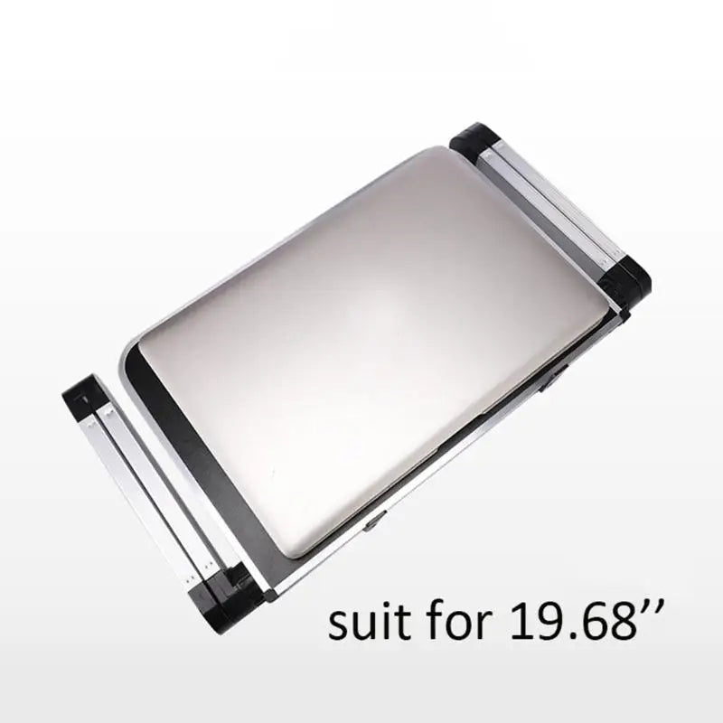 652F Folding Laptop Desk Aluminum Standing Riser Macbooks Pad Zpaxo