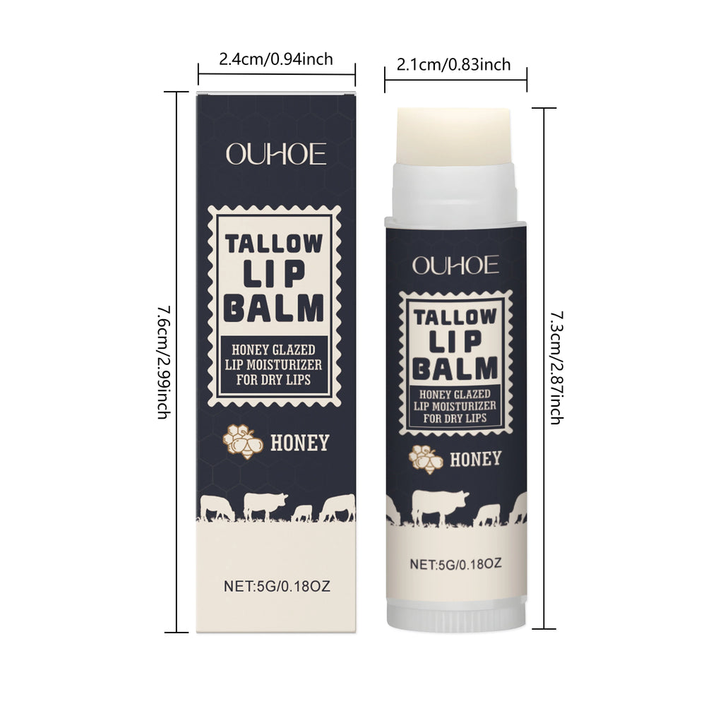 Tallow Lip Balm – Fades Lip Lines & Deeply Moisturizes Nourishing Lip Balm Zpaxo