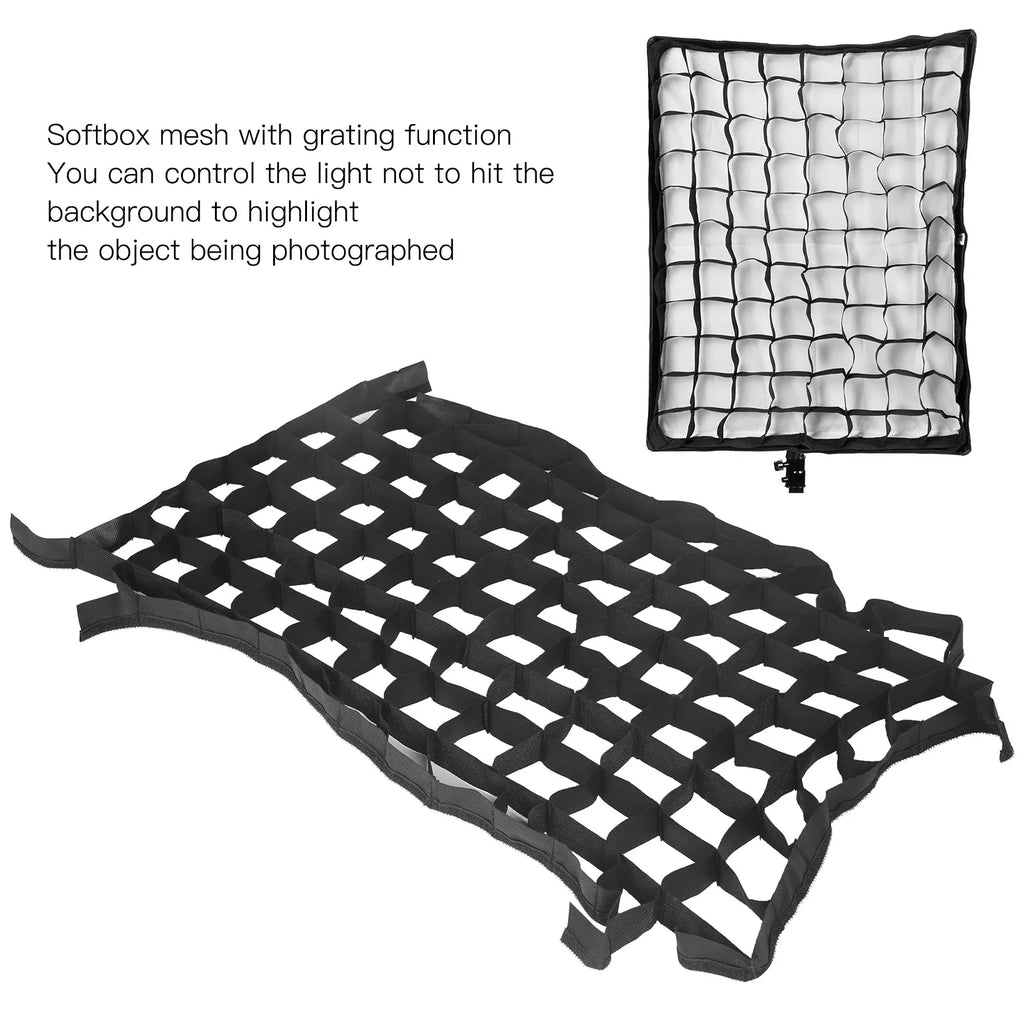 50x70cm Foldable Softbox Cellular Grid Mesh Photography Shooting