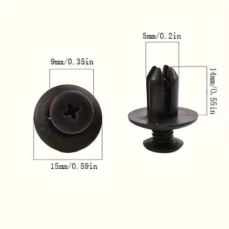 50pcs Automotive Fastener Clip Set, Car Door Bumper Rivet Accessories, Fixing Clips for Body Trim Zpaxo