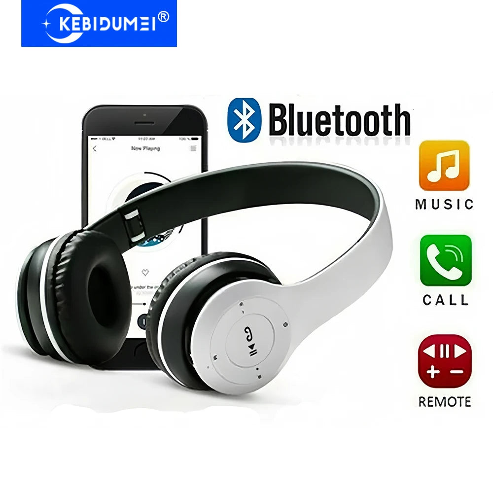 KEBIDUMEI Bluetooth Earphones Support Wired Play Wireless Headphones