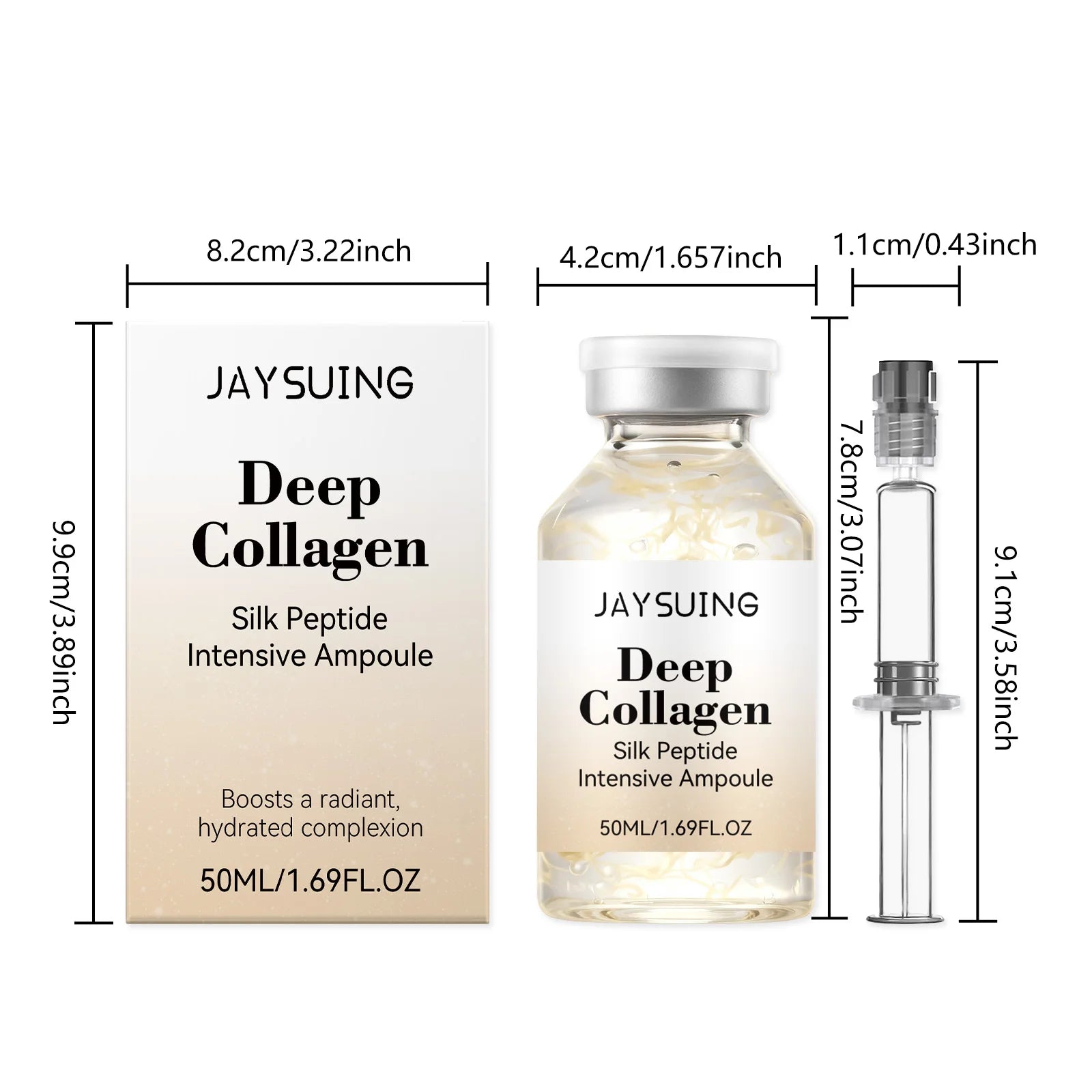 Eelhoe Collagen Silk Peptide Ampoule Serum – Firming & Anti-Aging Face Ampoule Serum Zpaxo