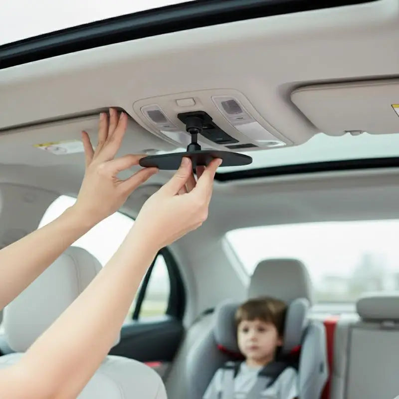 Baby Car Mirror – 360° Rotatable Wide View Safety Mirror