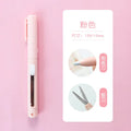 2 In 1 Mini Engraving Knife DIY Scrapbook Cutting Accessories School Office Stationery Gear For Student Stationery Kit Supplies Zpaxo Pink
