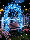 12m 7m 5m Solar-powered Cherry Blossom Outdoor Decorative String