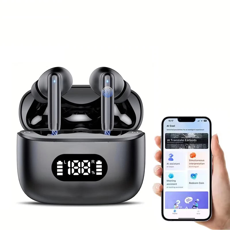 UYUXIO Real Time Translating Earphone AI Language Translator Earbuds