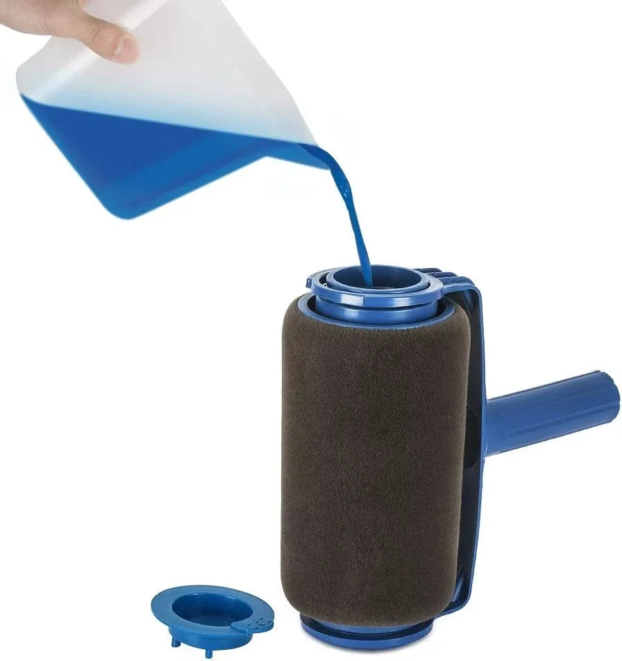 1Pc Paint Roller Brush - Handheld Paint Roller - Cleaning Paint Roller - Roller Tool For Painting Room Walls Ceilings Floors Zpaxo
