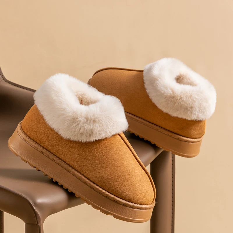Women's Winter Slippers Arch Support Plush Indoor House Shoes