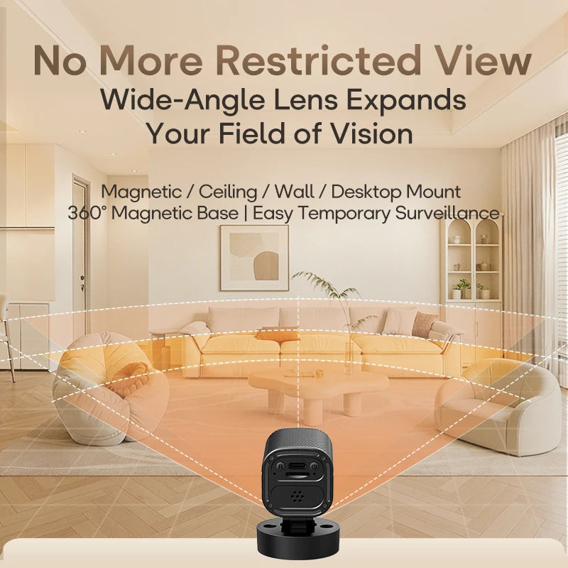HD 1080P 360 Base Rotation High-definition Night Vision Wifi Camera