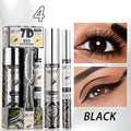 2-in-1 Eye Black+eyeliner Pen Waterproof Sweat Resistant Lasting 24