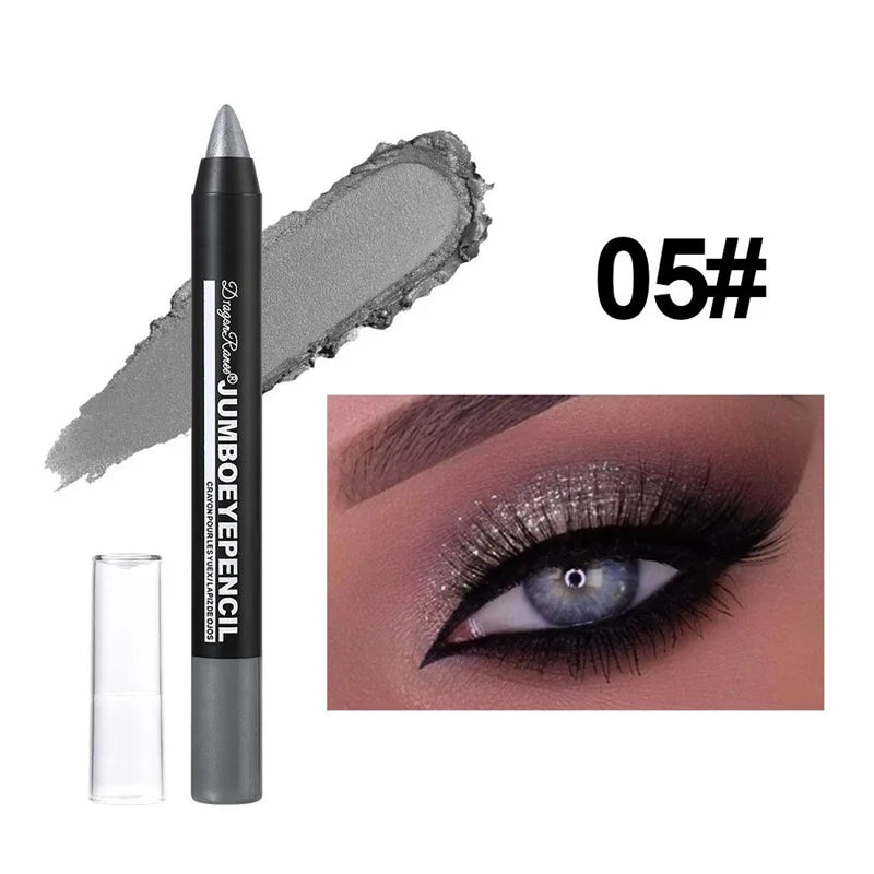 12 Colors Long-lasting Eyeshadow Pencil Waterproof Pigment Blue Zpaxo 05