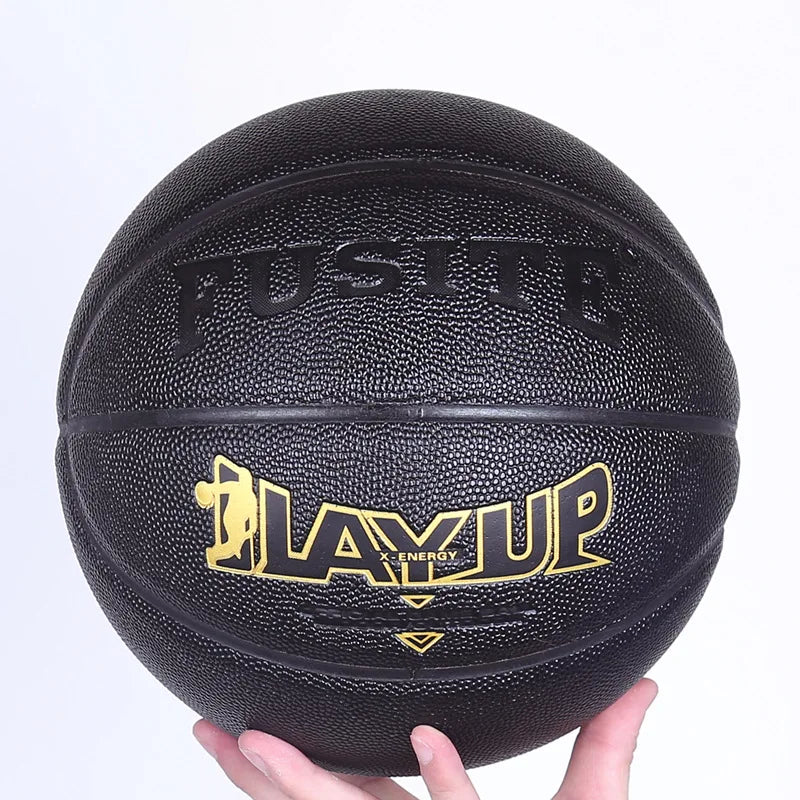 Size 6 Women's Specialized Basketball Concrete Floor Training Basketball Competition PU Basketball Indoor and Outdoor Zpaxo Black size 6