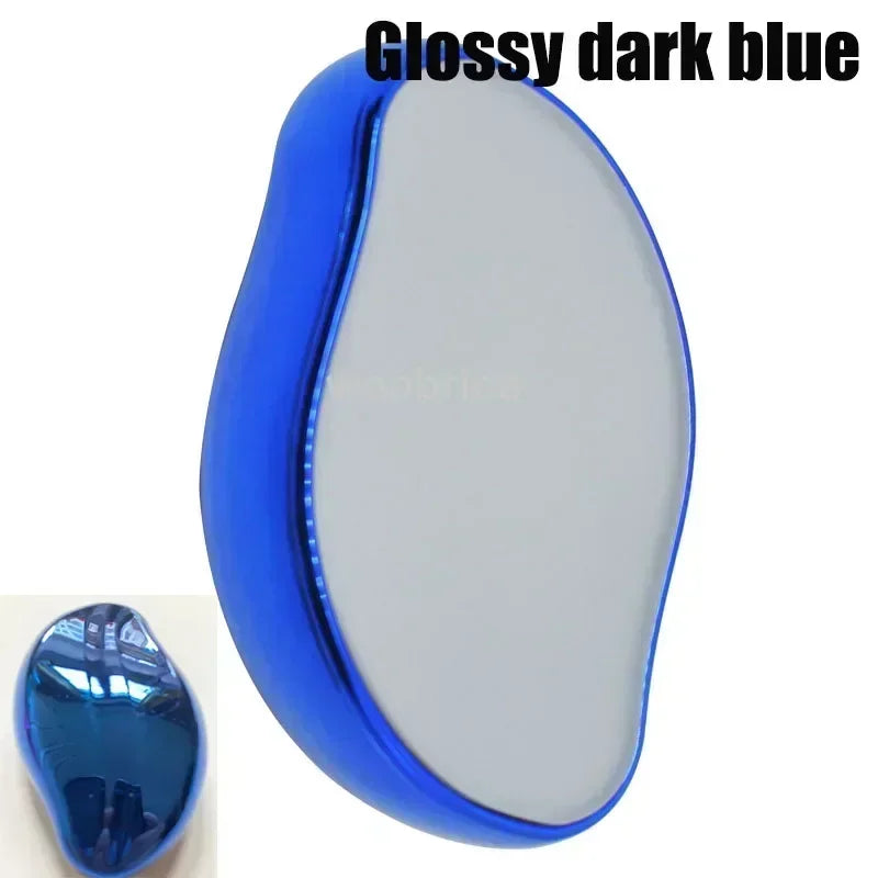 Eraser Depilator Leg Hair Crystal Epilator Hair Physical Hair Removal Eraser Glass Remover Painless Epilator Cleaning Reusable Zpaxo deep blue