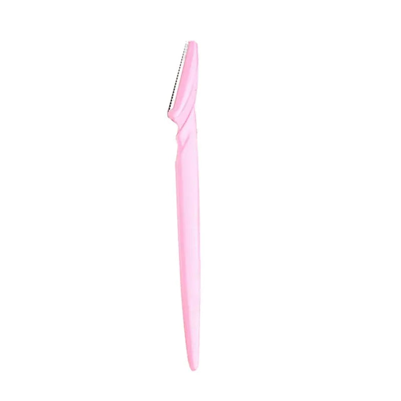 1- Eyebrow Trimmer Razor Safety Eye Brow Shaping Knife Portable Zpaxo 1Pcs Pink