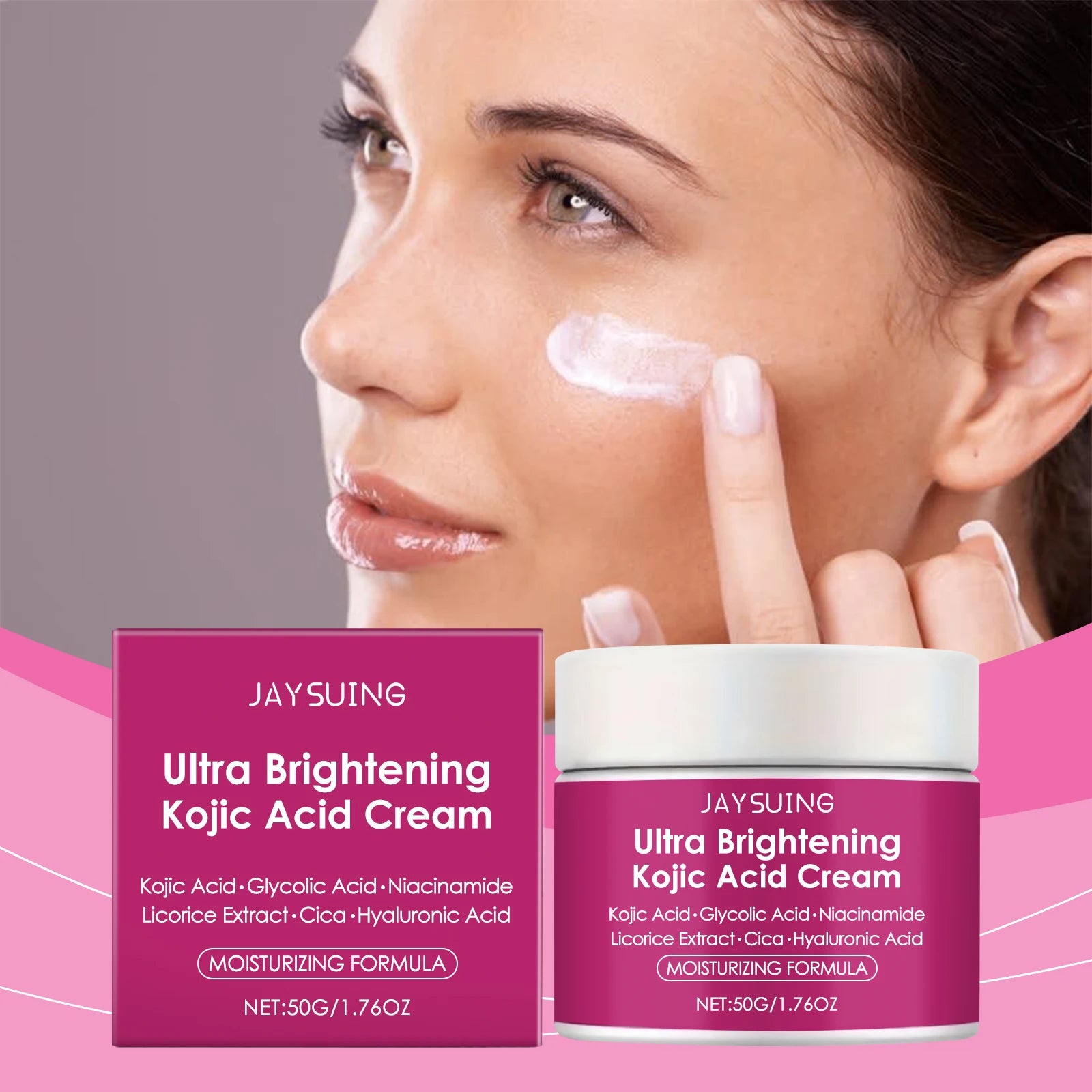 Kojic Acid & Niacinamide Facial Cream – Brighten & Hydrate Skin Facial Moisturizer Cream Zpaxo