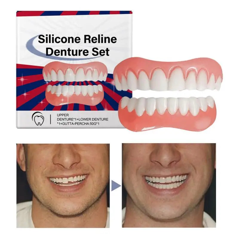 Silicone Denture Relines Kit – Natural Fit for Adults Denture Reline Kit Zpaxo