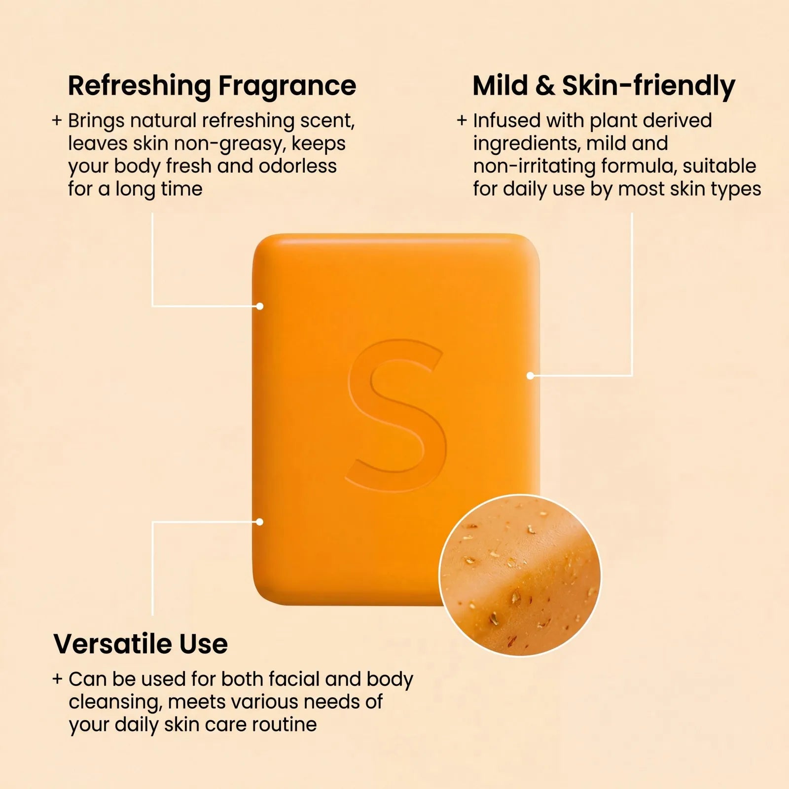 Persimmon Bath Soap – Deep Cleansing & Moisturizing Bar Moisturizing Bar Soap Zpaxo