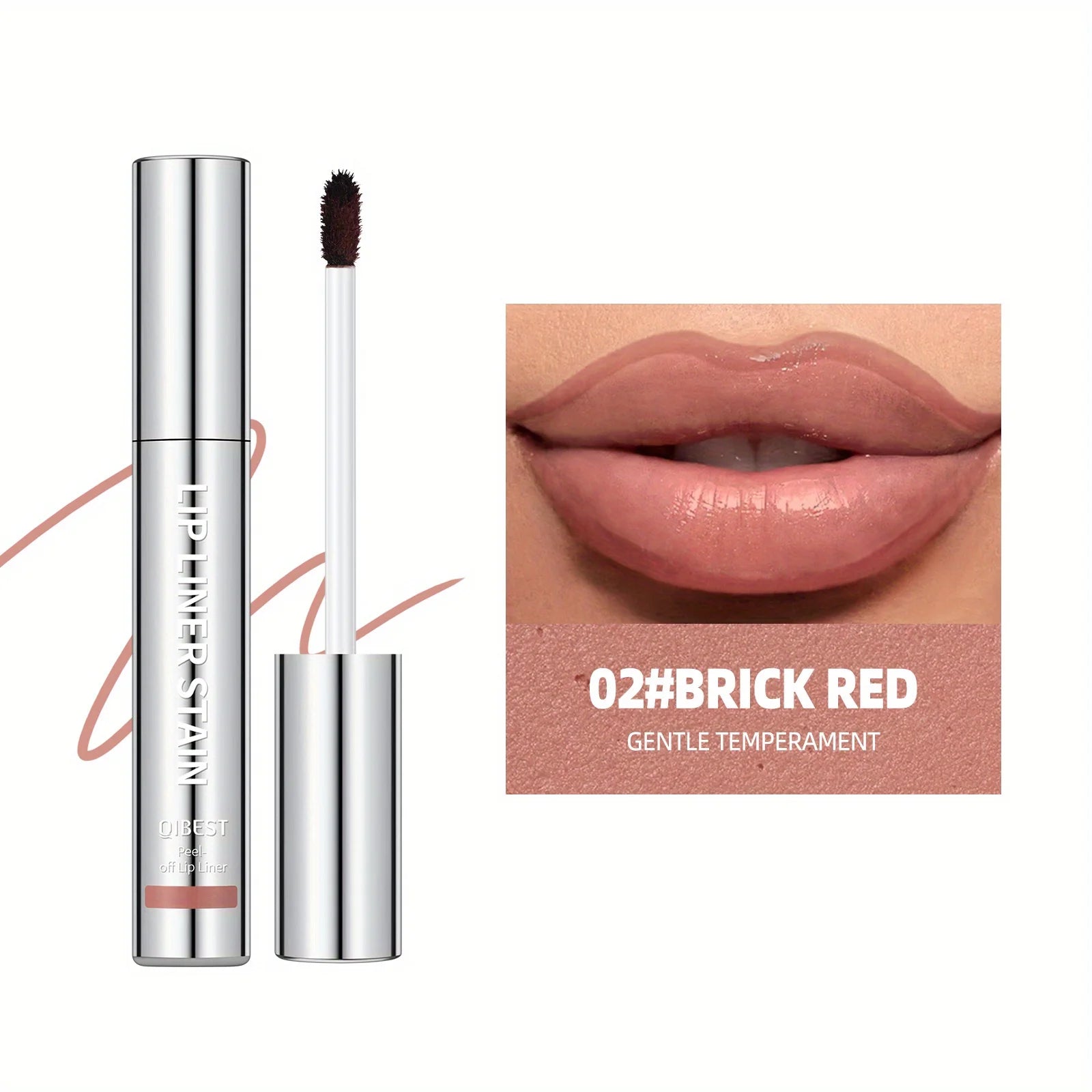 Peel Off Lip Stain. Long Lasting Matte Lip Tattoo, Transfer Proof Lipstain Infused, for All Skin Types. Zpaxo 02