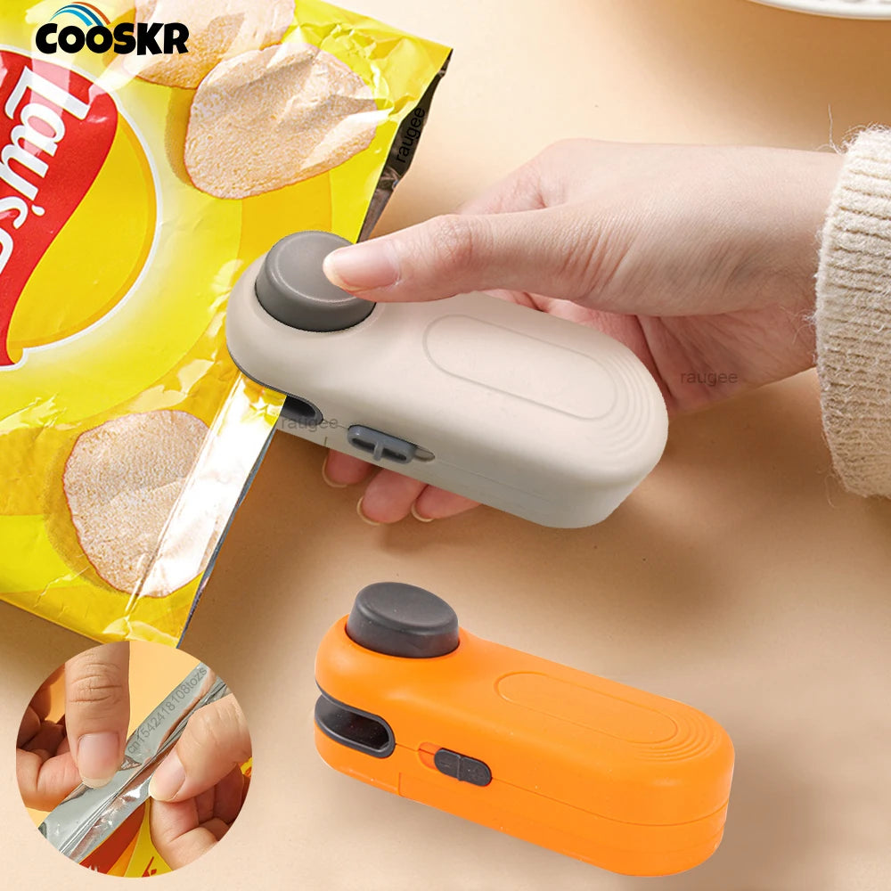 Mini Heat Sealer Plastic Bags Sealing Machine Food Storage Packaging